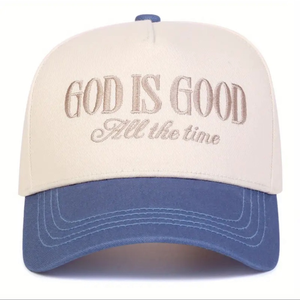 God is Good Cap with Embroidery